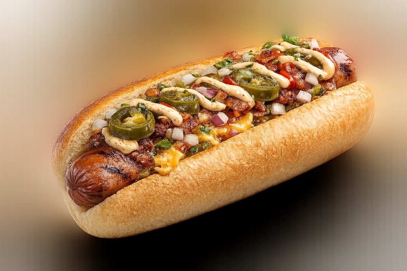 Loaded hot dog
