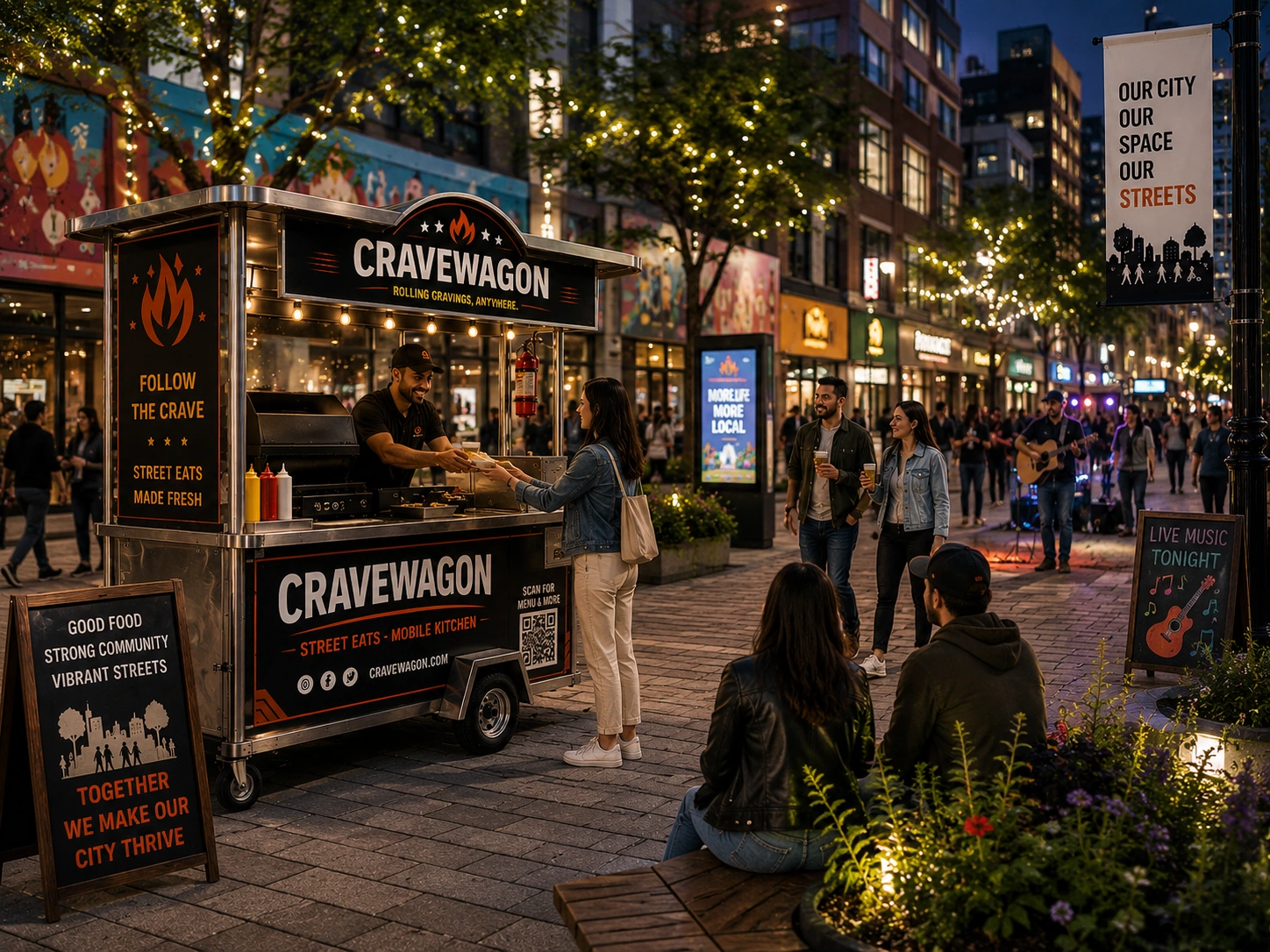 Illustration of city activation